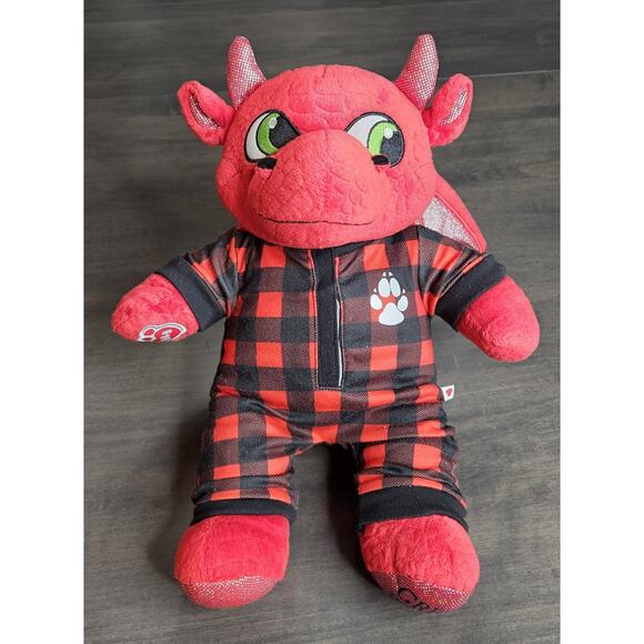 Build A Bear Workshop Red Dragon Great Wolf Lodge FLANNEL PAJAMAS 2021 - Picture 1 of 8